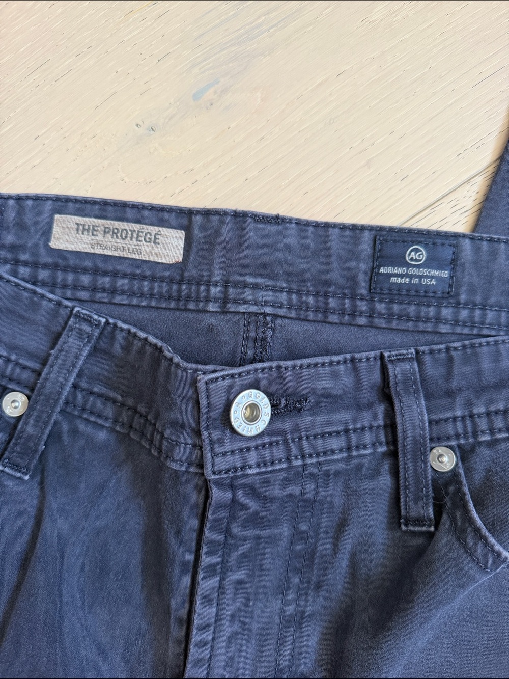 Ag Adriano Goldschmied Men's Straight leg in Deep Navy- The Protege